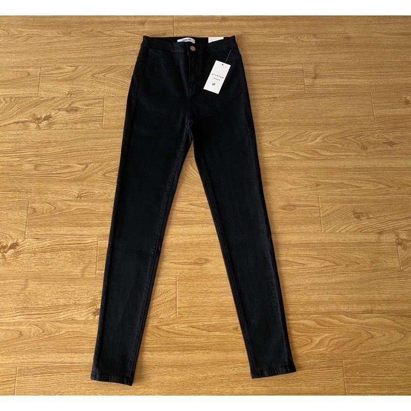 Quần Jeans Skinny Đen Trơn Kancan Xuất Xịn- MÓM STORE