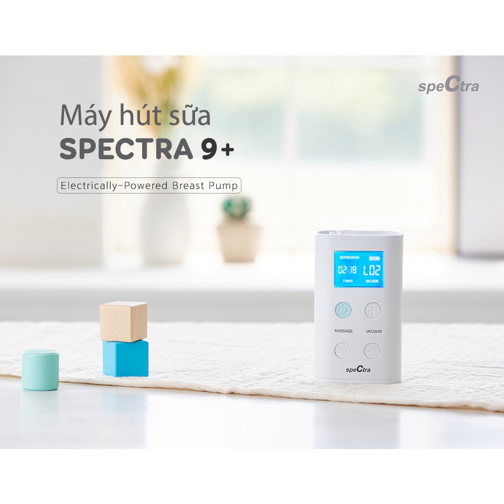 Máy hút sữa điện đôi cao cấp SPECTRA 9 Plus có chức năng pin sạc - MEDICAL