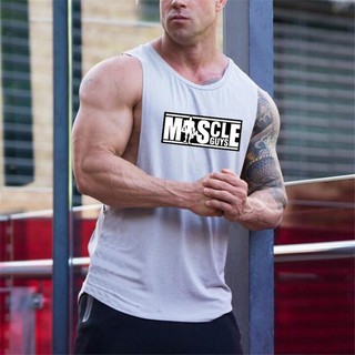 Áo Vest Cotton nam họa tiết thời trang Hàn Quốc Oneck Tank Tops Nhân quả Dạo phố Áo Vest