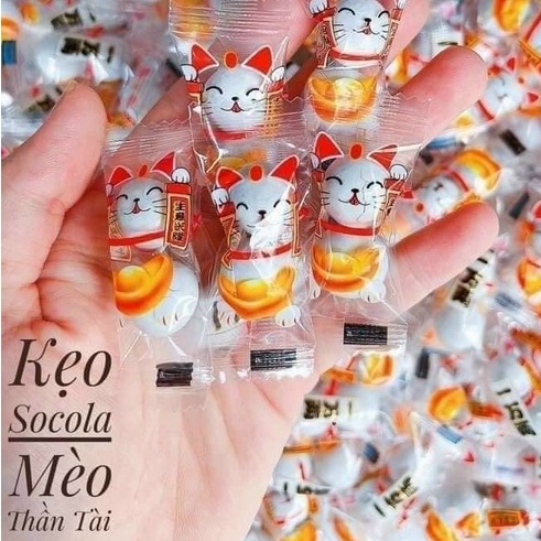 Kẹo sôcôla mèo thần tài bịch 220gr