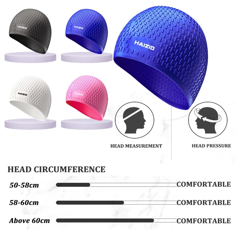 [Mới] Mũ Bơi Silicone Co Giãn Chống Thấm Nước Bảo Vệ Tai Thoải Mái Khi Đi Bơi / Đi Biển, Wading, Thể Thao
