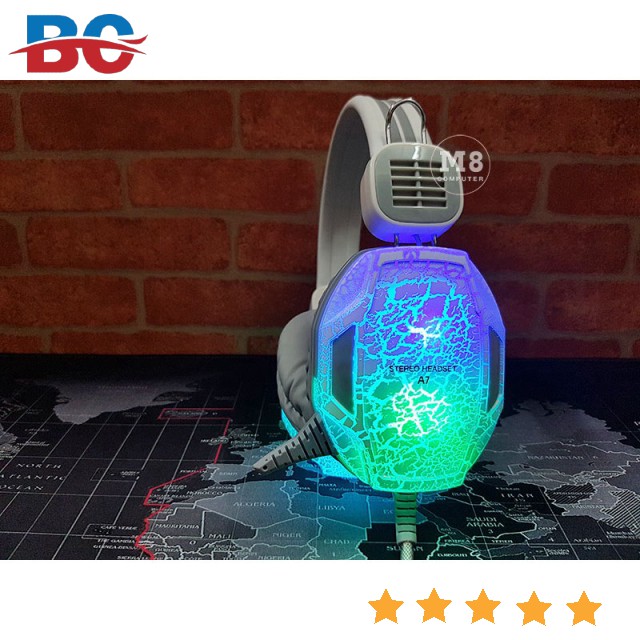 Tai nghe chuyên game Qinlian A7 led chất lượng cao giá rẻ