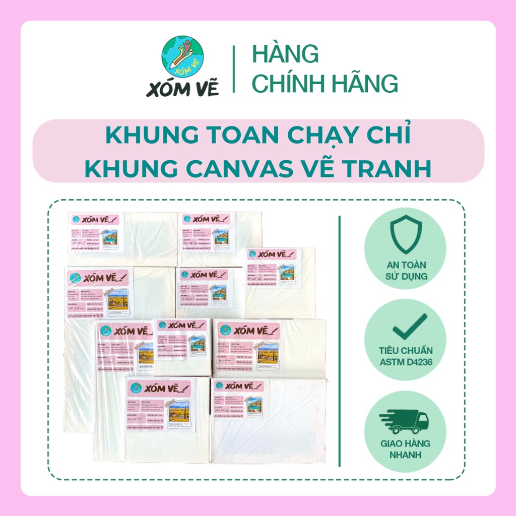 KHUNG TOAN CHẠY CHỈ vẽ tranh sơn dầu, acrylic