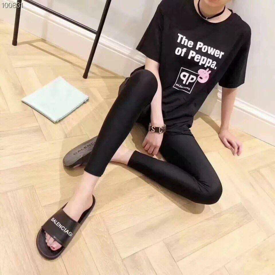 Quần legging túi gấu Broun