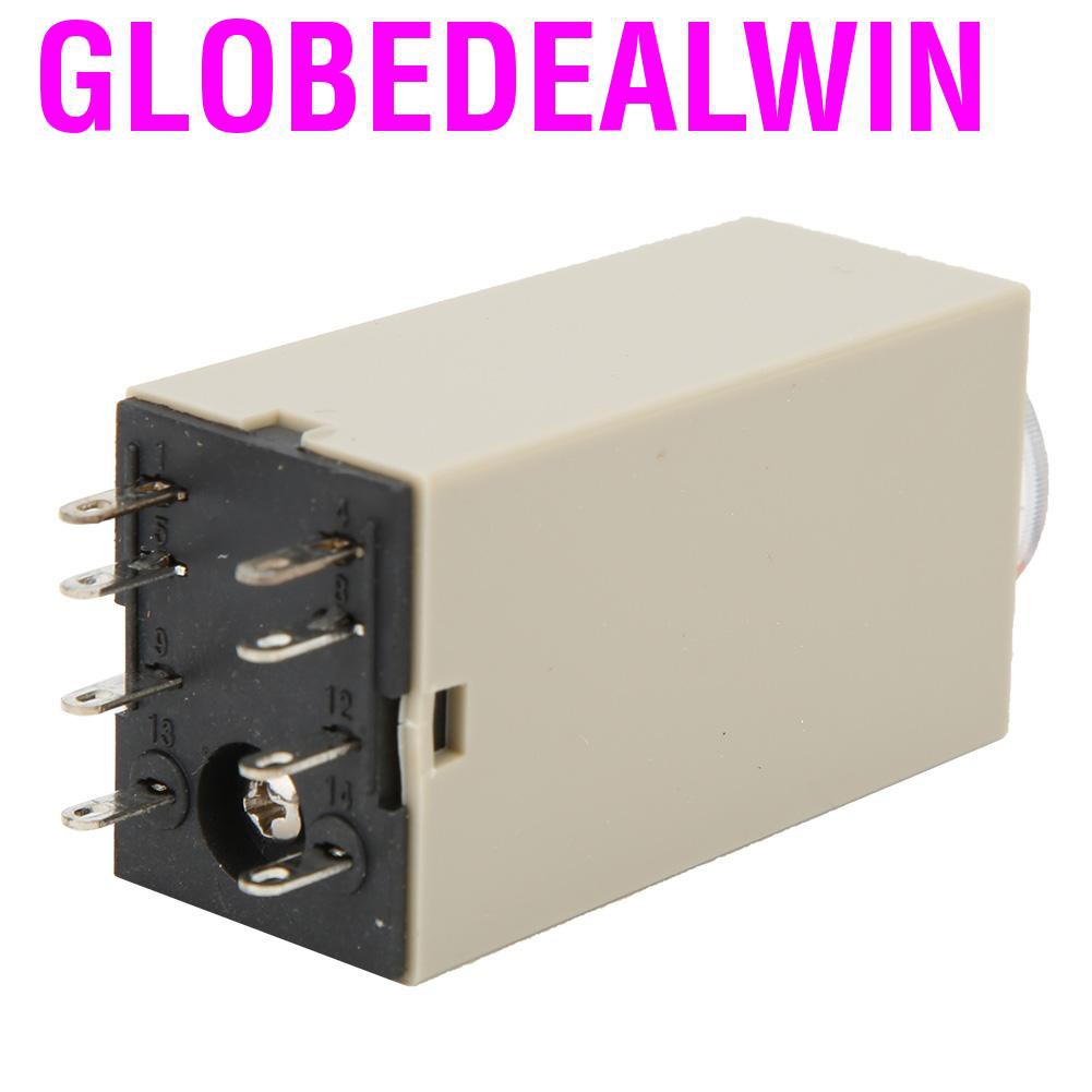 Globedealwin  H3Y-2 Delay Timer 8 Pin Relay 0~30 Minutes Dial Type 5A for Multiple Purpose <br>