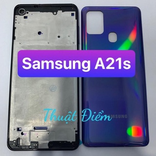 Bộ vỏ A21s - samsung (lưng, benzen, phím và kính cam). BH 1 năm