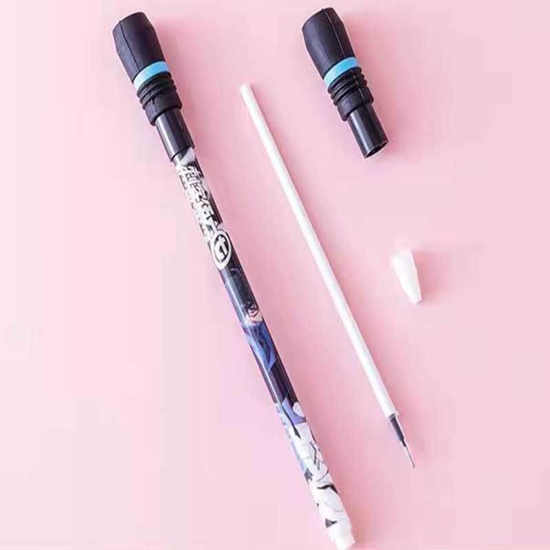Bút Gel Xoay Bằng Nhựa Chống Trượt Giảm Căng Thẳng Hình Nhân Vật Hoạt Hình