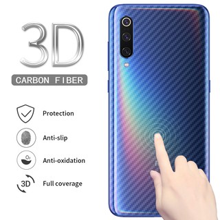 Dán dẻo Cacbon vân 3D Xiaomi Mi 9 Mặt Sau