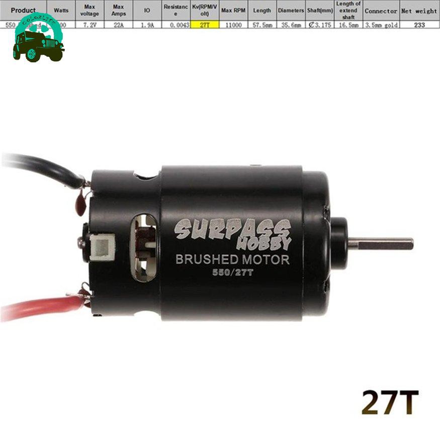 550 Brushed Motor,12T 21T 27T 35T Motor,RC Car Motor,for 1/10 RC Car HSP HPI Wltoys Metal RC Car Upgraded Parts