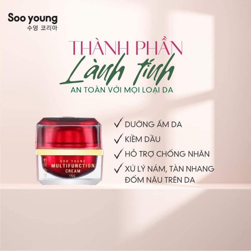 Kem Face Hàn Soo Young hũ 15gr (Multifunction Cream)