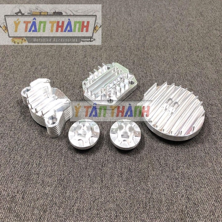 nắp đầu bò nhôm cnc cho wave nhỏ 0318