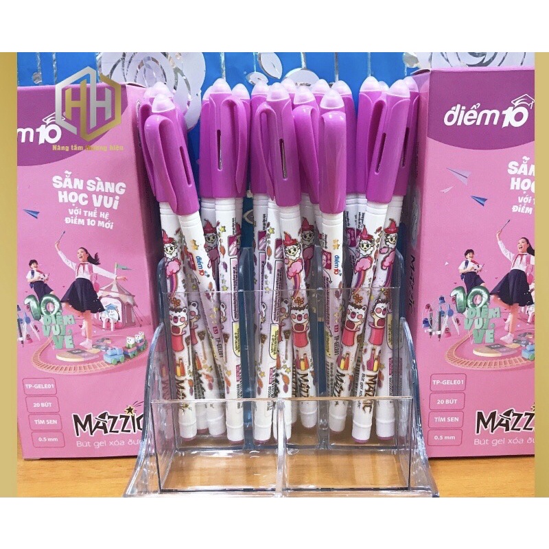 Bút Gel Xóa Được Mazzic Thiên Long TP-GELE01 - Mực Tím/Xanh