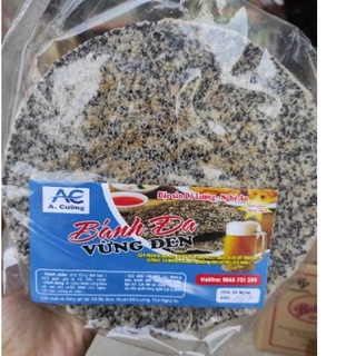 Bánh đa vừng đen đặc sản Đô lương - Nghệ An gói 5 cái size đường kính 19cm