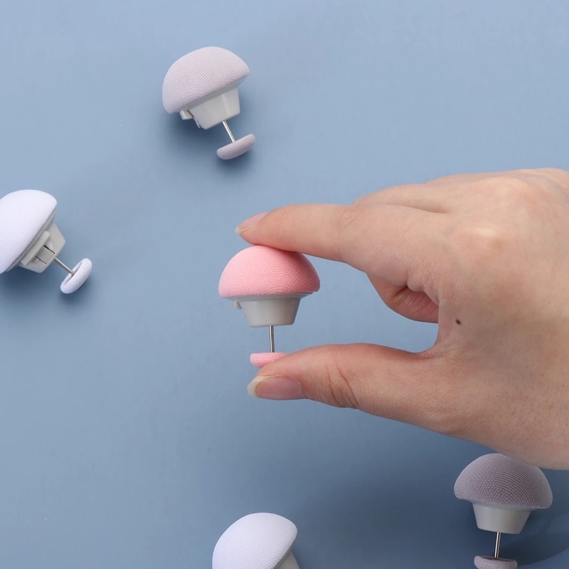 Set 4 kẹp giữ cố định chăn ga tạo hình nấm chống trượt mở khóa bằng một phím bấm