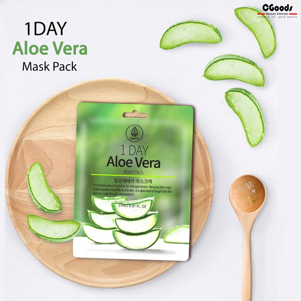 Mặt nạ Hàn Quốc mặt nạ giấy làm trắng giữ ẩm ngừa lão hóa Oneday Medb 27g - Nhập khẩu chính hãng NPP Bizstore