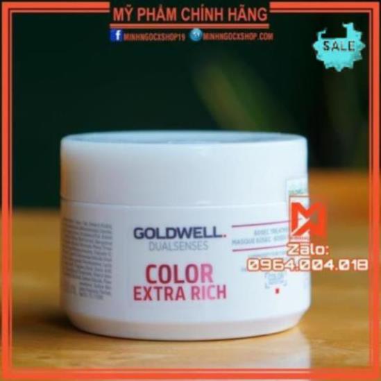 FREESHIP10 ✅[ GOLDWELL ] DẦU HẤP PHỤC HỒI DƯỠNG MÀU NHUỘM 60S GOLDWELL COLOR EXTRA RICH 200ML > MS13 .