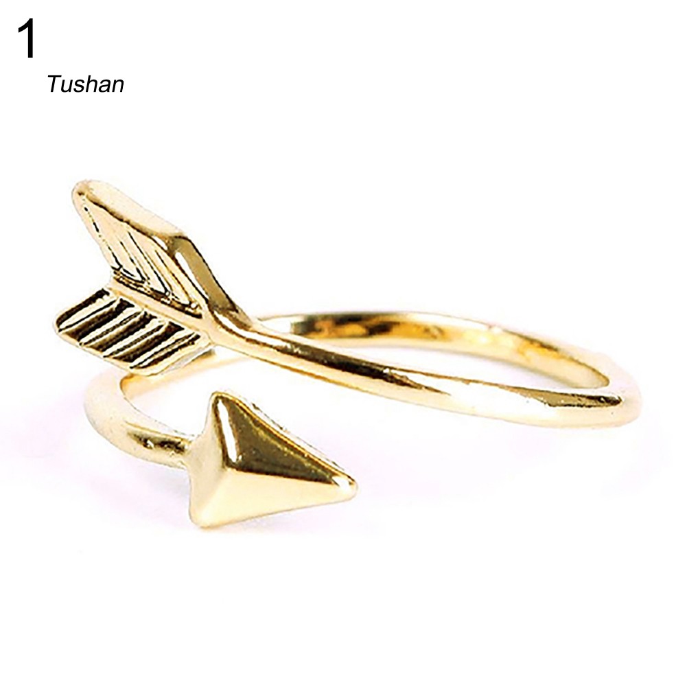 Nhẫn Hở HìNh MũI Tên MàU VàNg / BạC ThờI Trang Cho Nữ