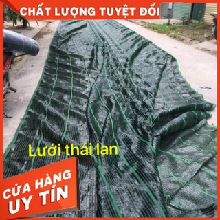 Lưới che nắng thái lan đen, xanh khổ 2m che 70% nắng