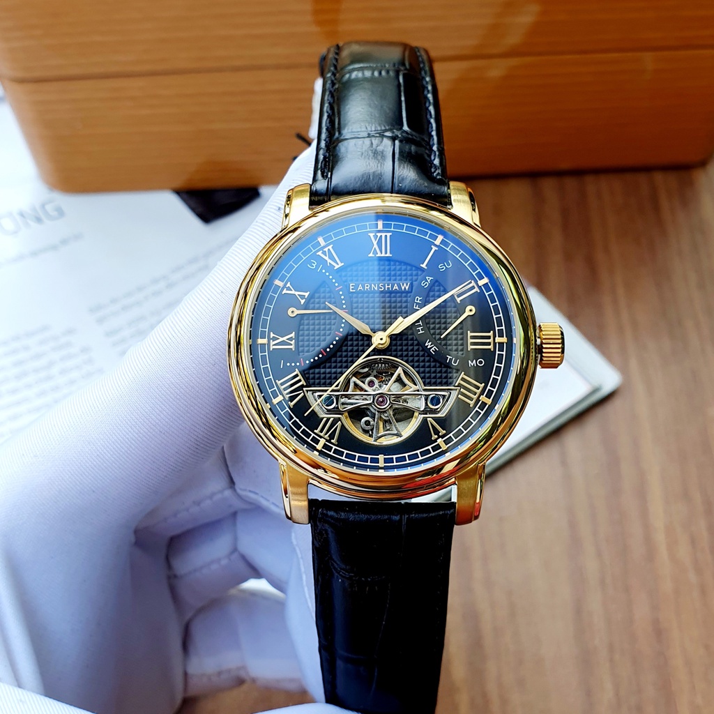 Chính hãng - Đồng hồ NAM THOMAS EARNSHAW 43mm Longcase Double Retrograde Men's  Watch ES-8169-05