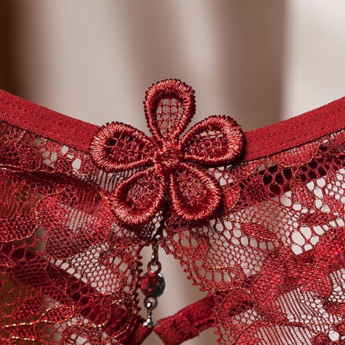 Quần Lót Nữ - Quần Lót Nữ Ren thiết kế Hở Đáy đính hoa gợi cảm sexy DAN STORE MÃ 2248