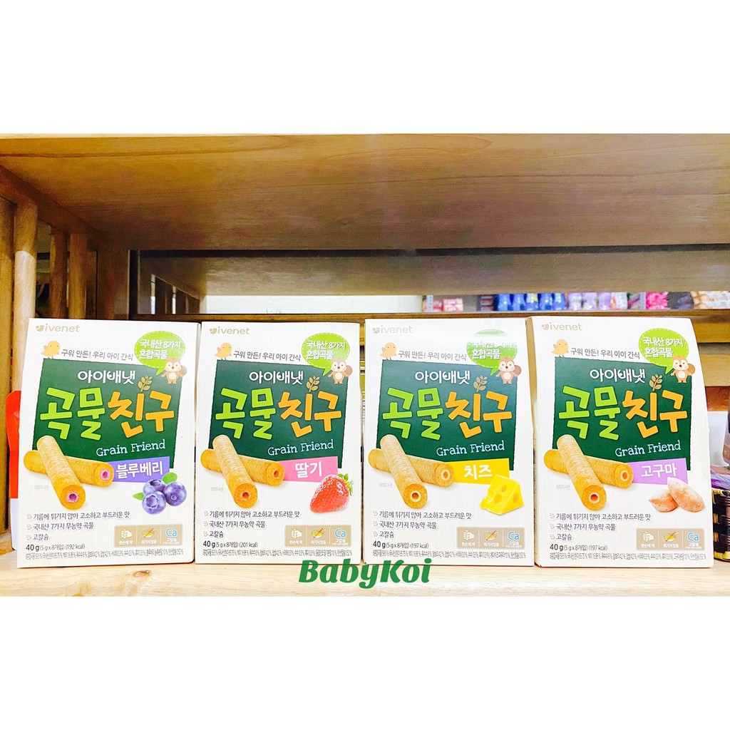 Bánh ống ngũ cốc dinh dưỡng Ivenet Hàn Quốc cho bé