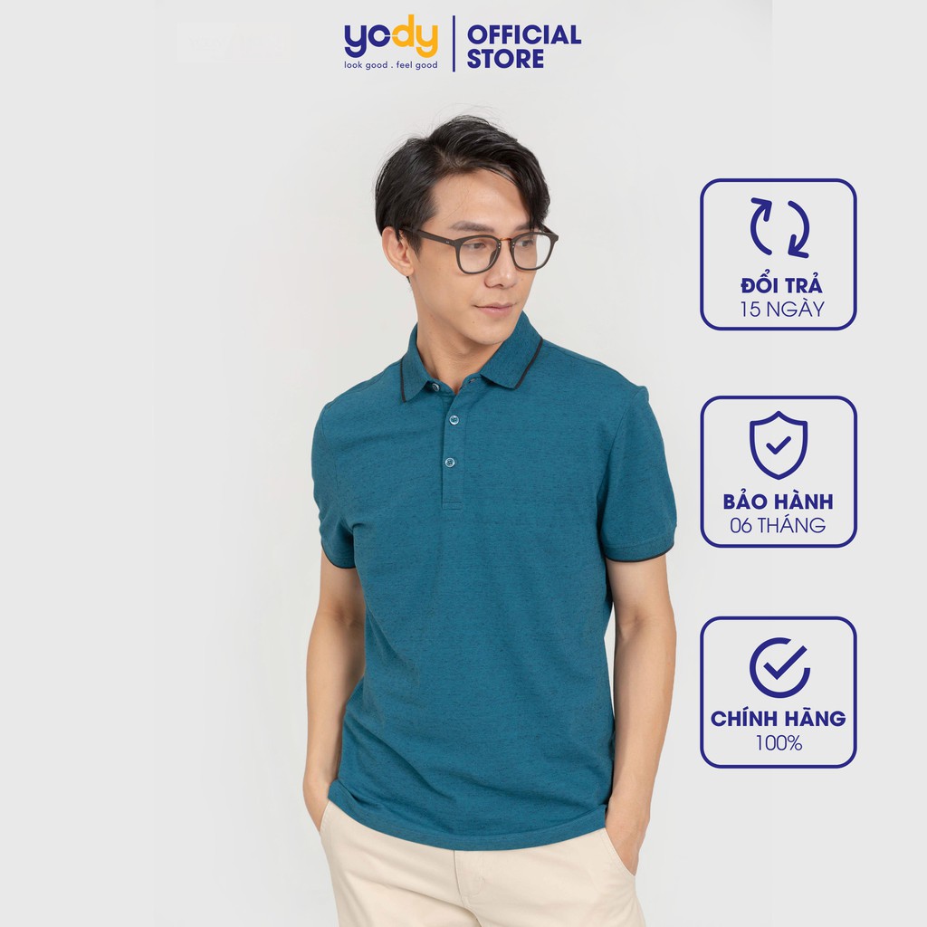 [Mã FASHIONMALLT4 giảm tới 30K đơn 150K] Áo Polo Nam YODY cổ bẻ bo tay chất mịn APM3067