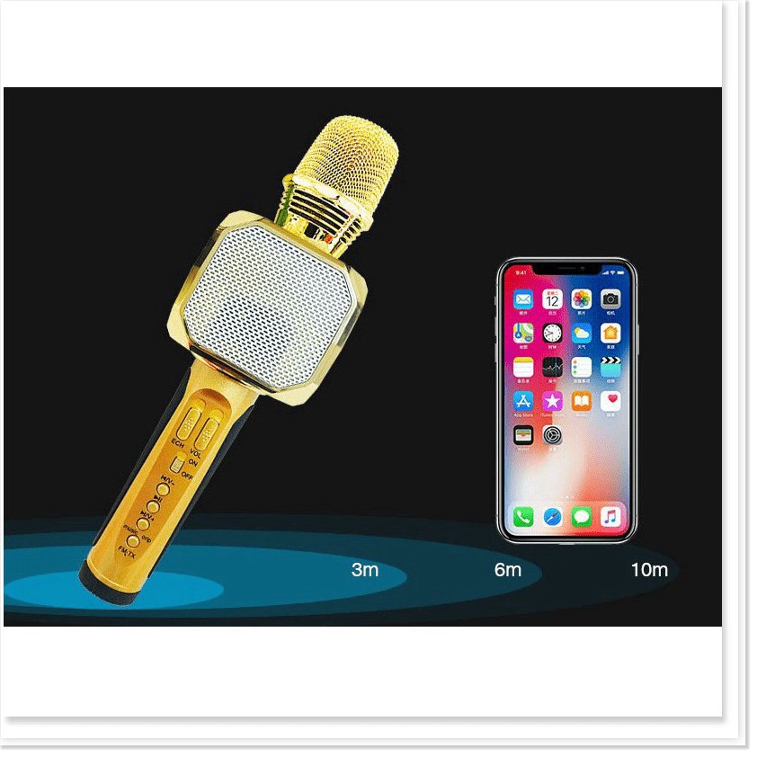 Mic hát karaoke bluetooth SD-10 micro karaoke không dây hát siêu hay BH 6 tháng