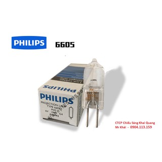 Bóng đèn sinh hóa philips 6605 6v 10w g4 tuổi thọ 2000h