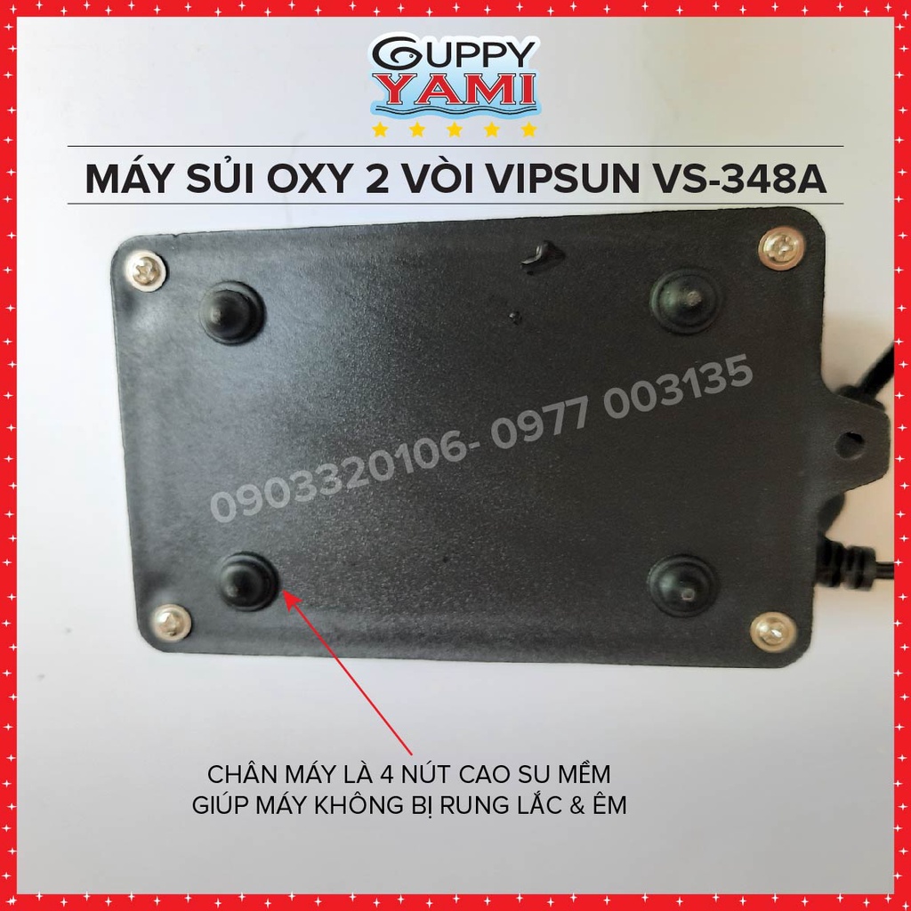 Máy sủi oxy 2 vòi VIPSUN VS-348A