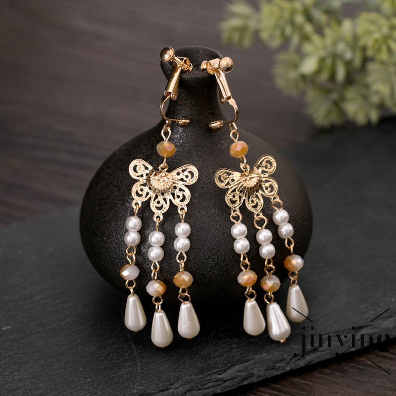 GETNOIVAS BUTTERFLY Bộ Trâm Cài Tóc Phong Cách Cổ Điển Thanh Lịch Dành Cho Nữ