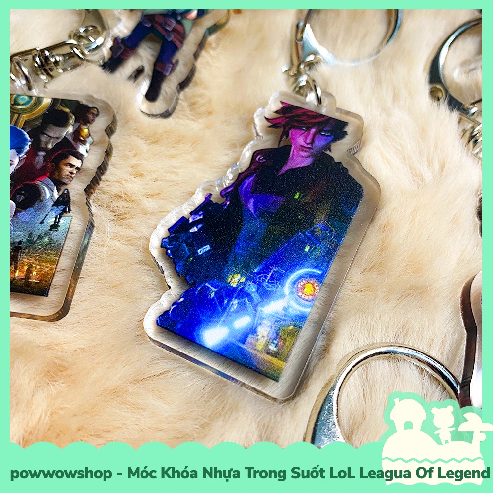 [Sẵn VN - Hỏa Tốc] Móc Khóa Nhựa Acrylic 5cm Trong Suốt Phong Cách Gaming LoL League Of Legends