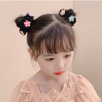 Dây Buộc Tóc Đính Tóc Giả Kiểu Công Chúa Dễ Thương Cho Bé Gái