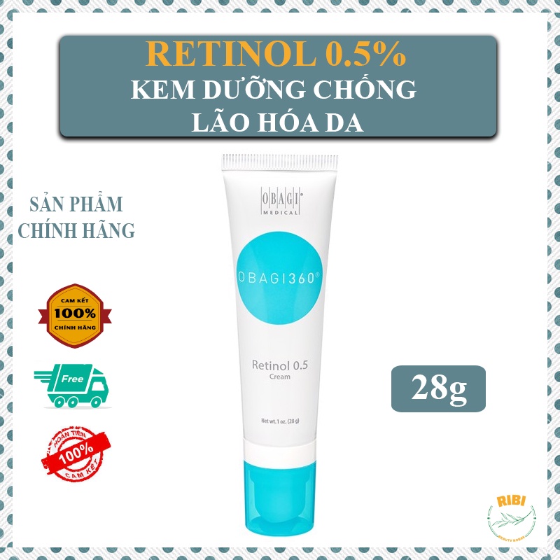 ☑️[Chính Hãng-Date 2024] RETINOL 0.5% OBG Kem dưỡng chống lão hóa ngừa mụn 28g