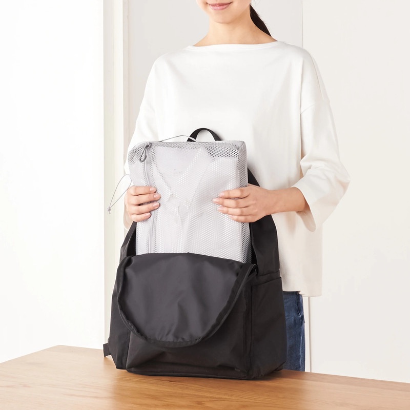 Muji Túi Lưới Đựng Đồ Gấp Gọn Size L