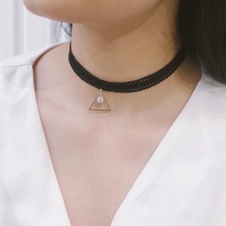 Vòng cổ choker sợi bảng lớn
