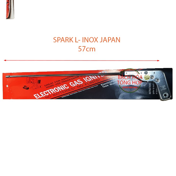 Súng mồi bếp ga, Đánh tia lửa mồi bếp ga MADE IN JANPAN SPARK-L INOX dài 57cm