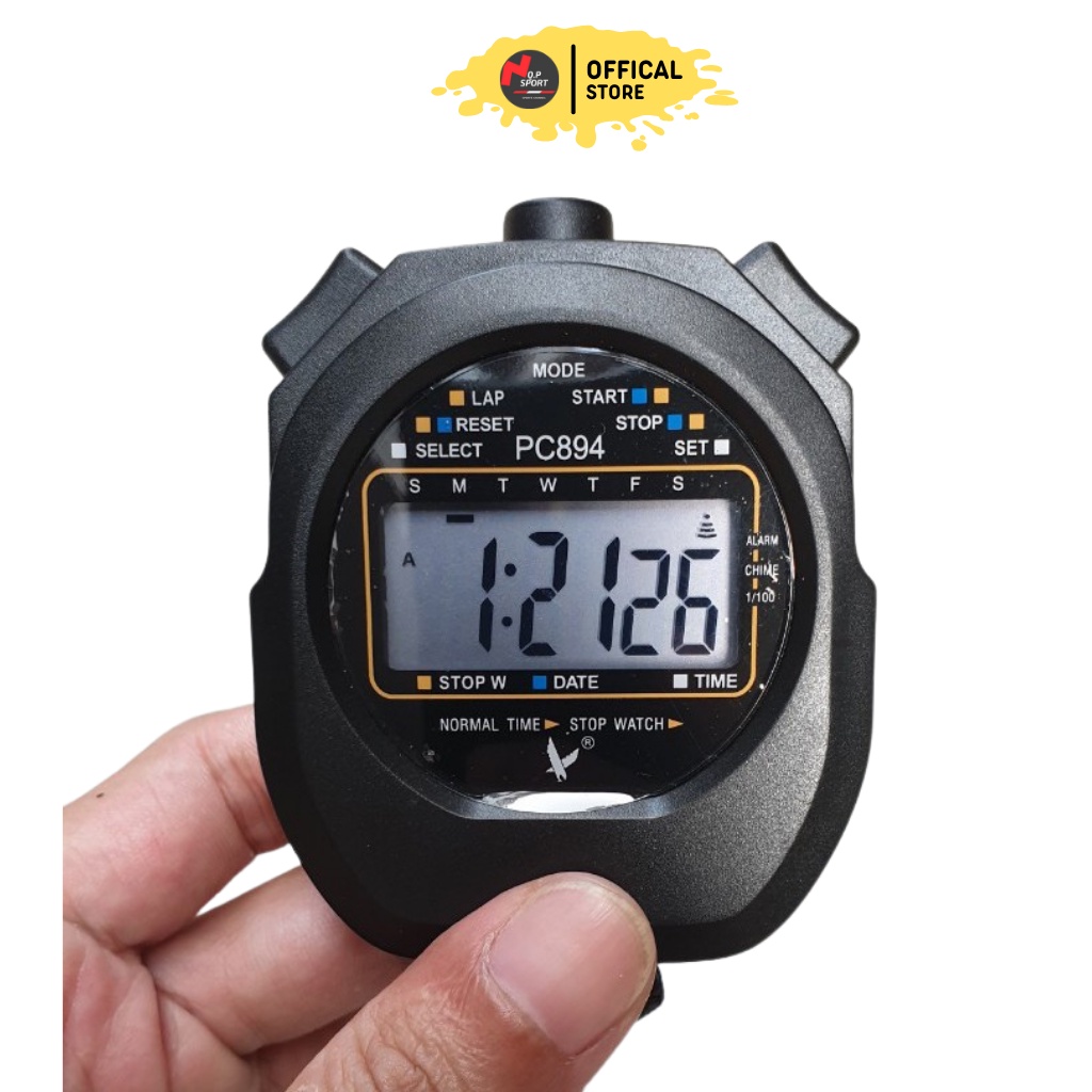 Đồng Hồ Bấm Giờ, Bấm Giây Thể Thao 2 Lap, 10Lap, 30 Lap Cao Cấp Chuyên Nghiệp Hiển Thị Trên Màn Hinh LCD