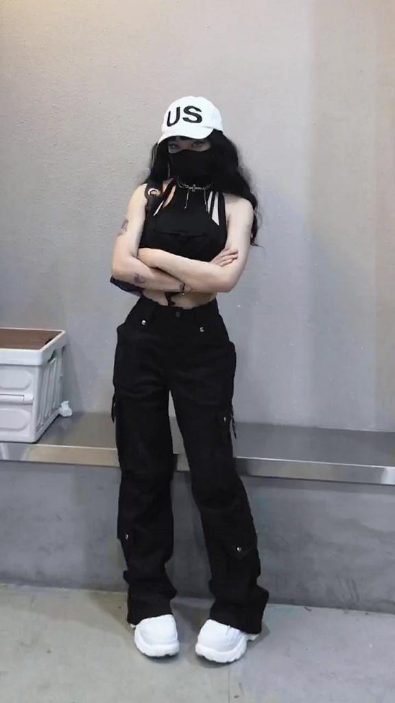 QUẦN TÚI HỘP KAKI ĐEN ASTERACEAE | BigBuy360 - bigbuy360.vn