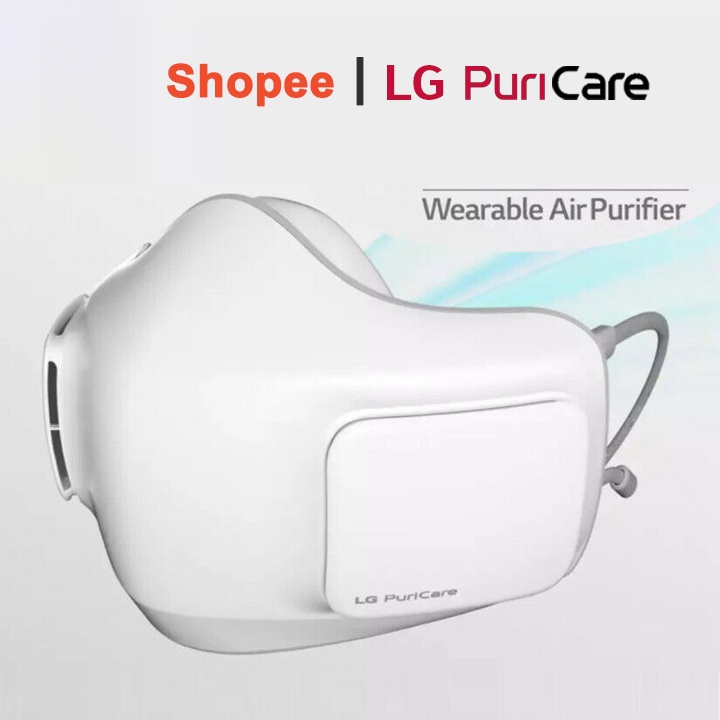 Khẩu trang lọc khí LG Puricare Mask (thế hệ 1) AP300AWFA.AVH - lọc bụi mịn 2.5 PM - Chính Hãng