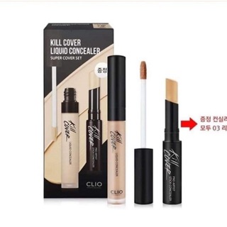 Set che khuyết điểm Clio Kill Cover Liquid Concealer