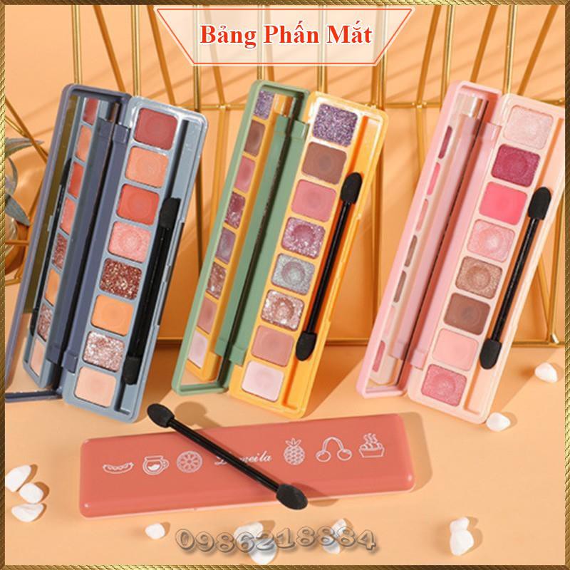 Phấn mắt 8 ô kèm cọ Lameila Soft Eye Shadow trang điểm mắt LSE8