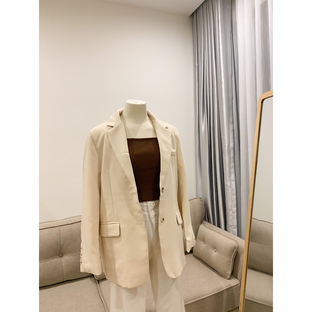 LOOK.KR-Áo vest beige