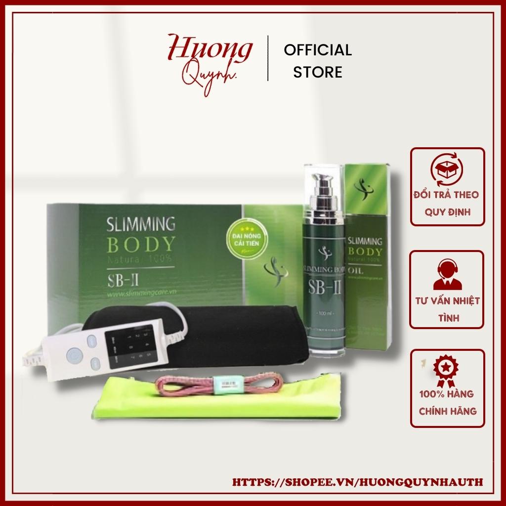 Bộ ủ nóng tan mỡ Slimming Body Sb-2 với đai điện cải tiến full bộ kèm tinh dầu đánh bay mỡ thừa, bụng, đùi