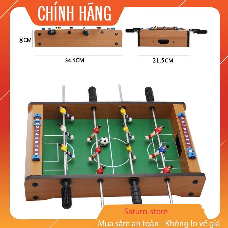 Đồ chơi bàn bi lắc bóng đá Table Top Foosbal, Bộ đồ chơi bàn bi lắc đá bóng bằng gỗ cho bé - CHƠI LÀ THÍCH