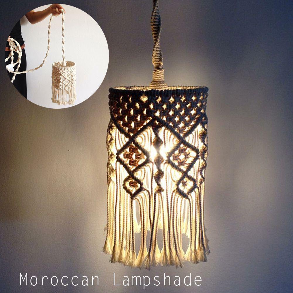 Vỏ Đèn Treo Trần Nhà Dệt Tay Trang Trí Phòng Ngủ