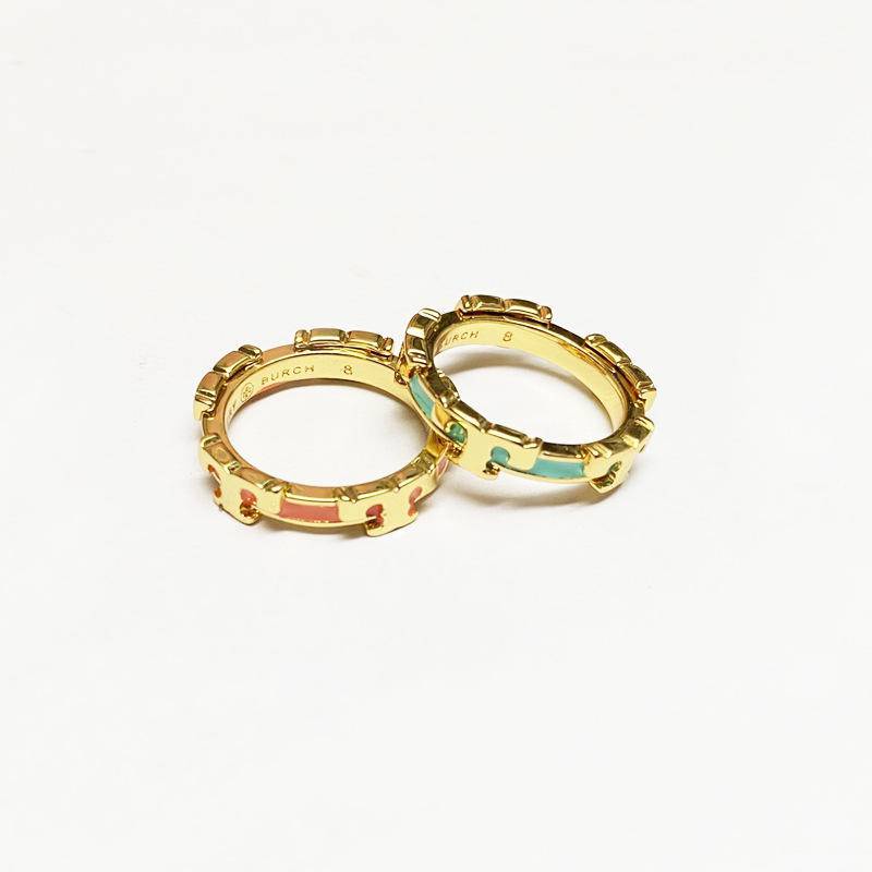 Nhẫn Chữ T NhiềU MàU SắC ThờI Trang Cho Nữ