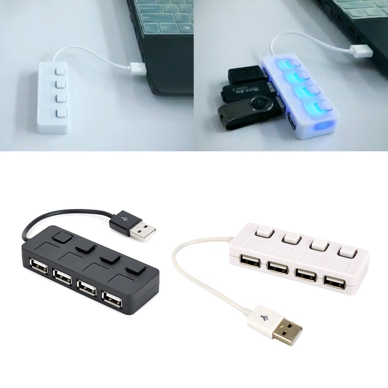 Bộ Chia 4 Cổng USB 2.0 Có Công Tắc