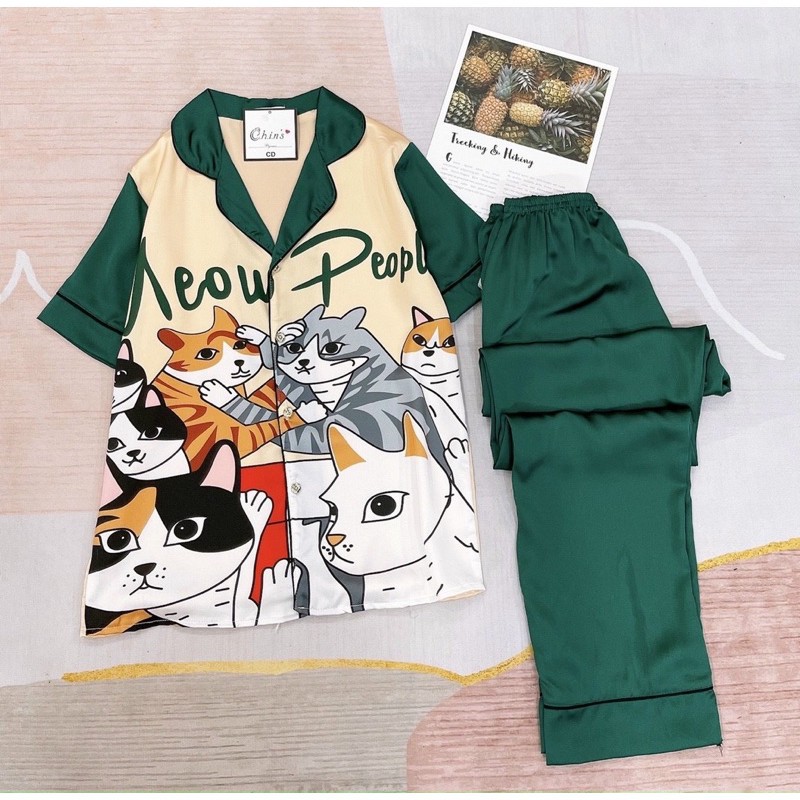 [HÀNG CÓ SẴN] MẪU MỚI ☘Đồ Bộ Pijama - Bộ Lụa Tay Ngắn Cao Cấp