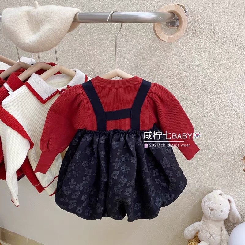 VÁY LEN TAY BỒNG CHO BÉ GÁI