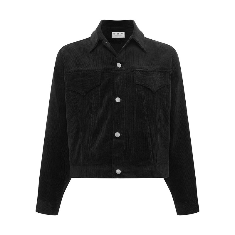 OUTBREAK - ÁO KHOÁC NHUNG FORM CROP *OUTBREAK JACKET*